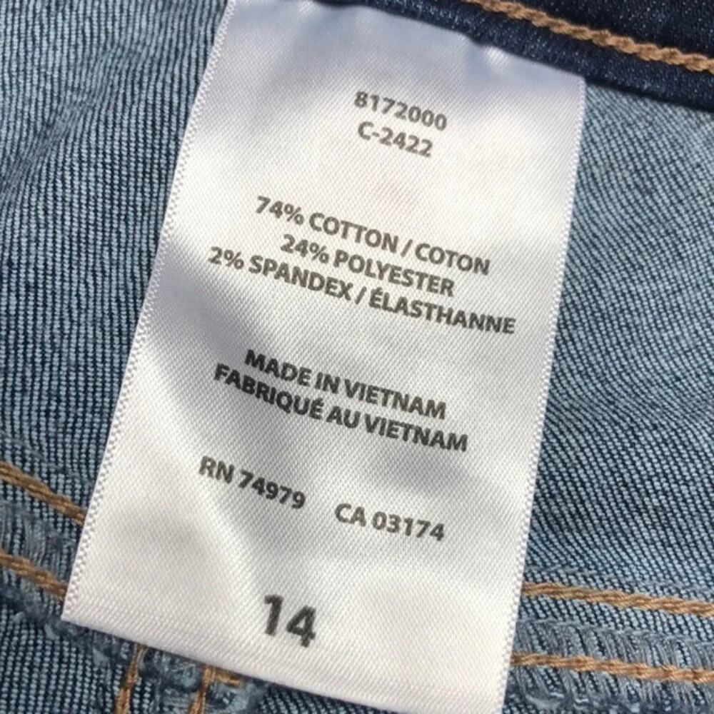LIKE NEW PREMIUM SANTANA WIDE STRAIGHT FIT JEANS 14/32x32 ⭐️
